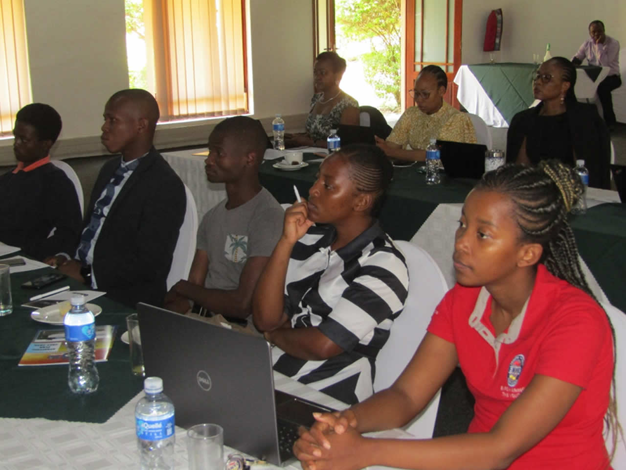 Parliament officials unpacking the Strategic Plan to youth representatives
